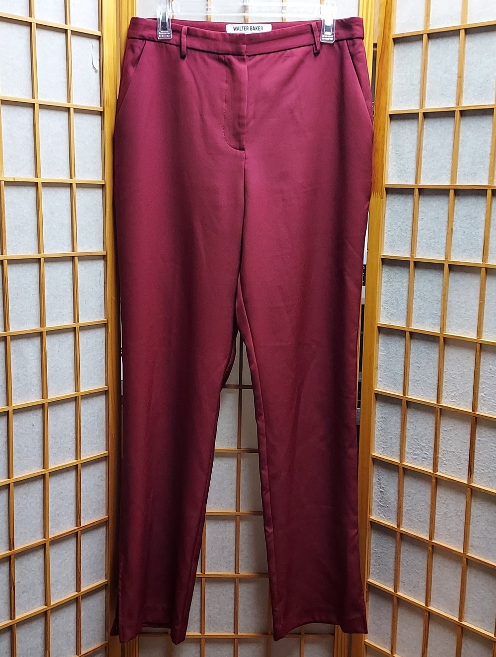 🍷 Walter Baker Burgundy High Waist Red Pants Womens 8/10 Juniors 11